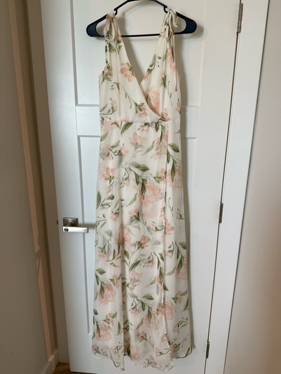 Lulus Dresses & Skirts - Romantic Possibilities Maxi Euro Summer Dress with Blush Floral Print